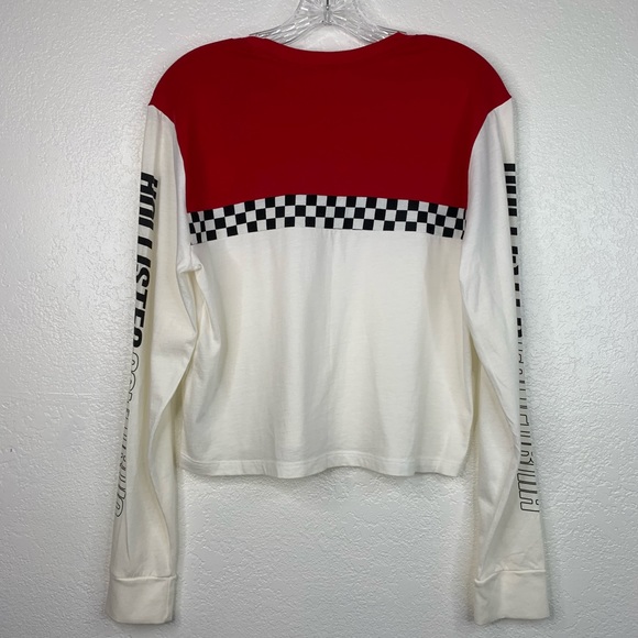 NWT hollister red & white/ black checker shirt - Picture 3 of 7